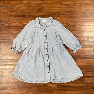 Umgee Light Blue Casual Dress